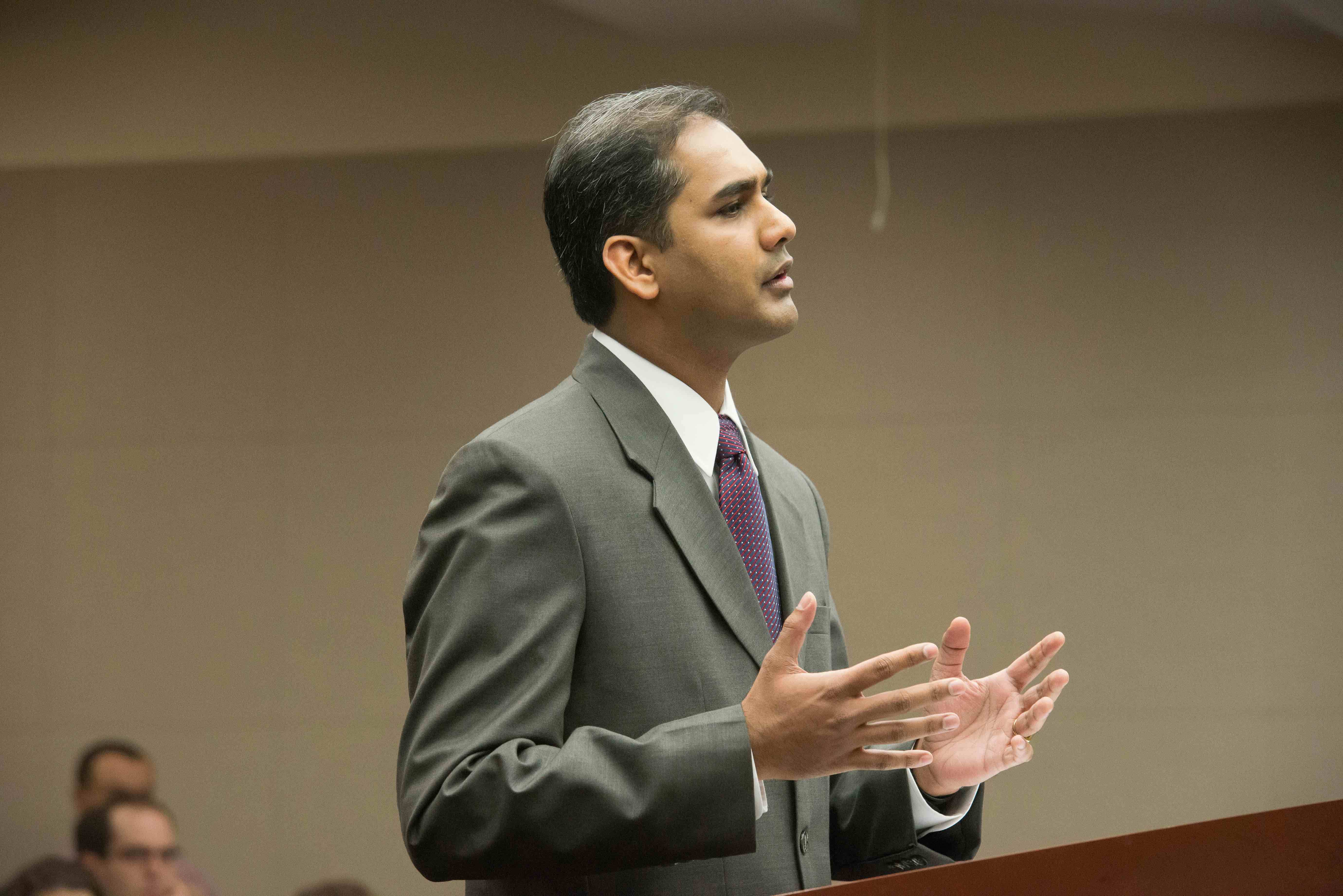 Professor teaching a lecture
