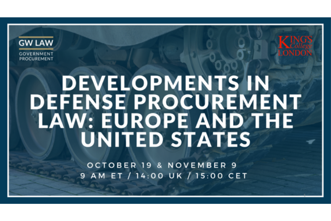 Government Procurement Law Program event flyer